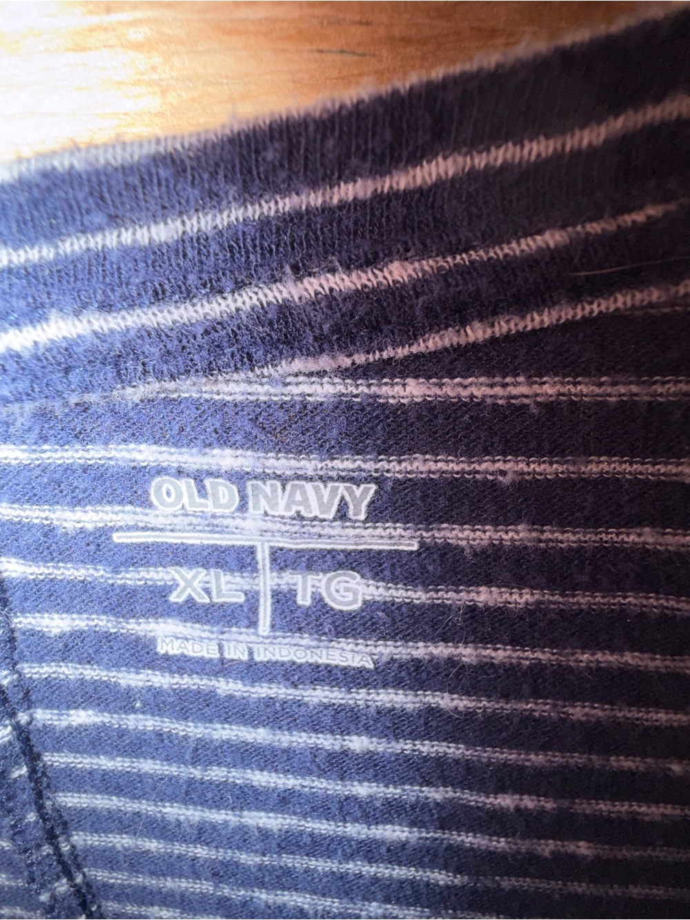 Striped Navy and White Women’s Tunic Top xl - Picture 4 of 5